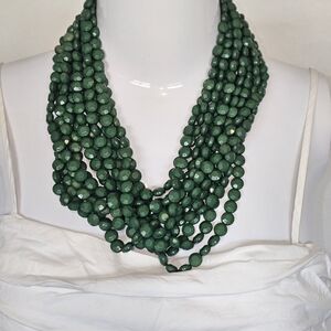 Elegant Green Beaded Necklace
